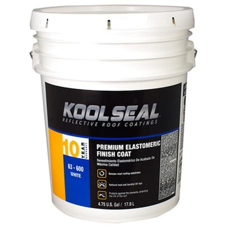 Kool Seal Kool Seal KS0063600-20 4.75 Gallon Premium White Elastomeric Roof Coating 847459
